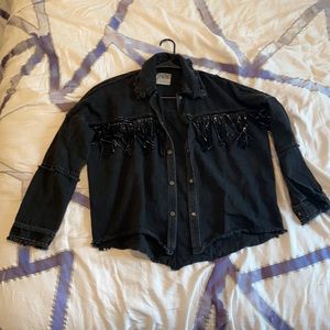 Zara Black Jean Jacket